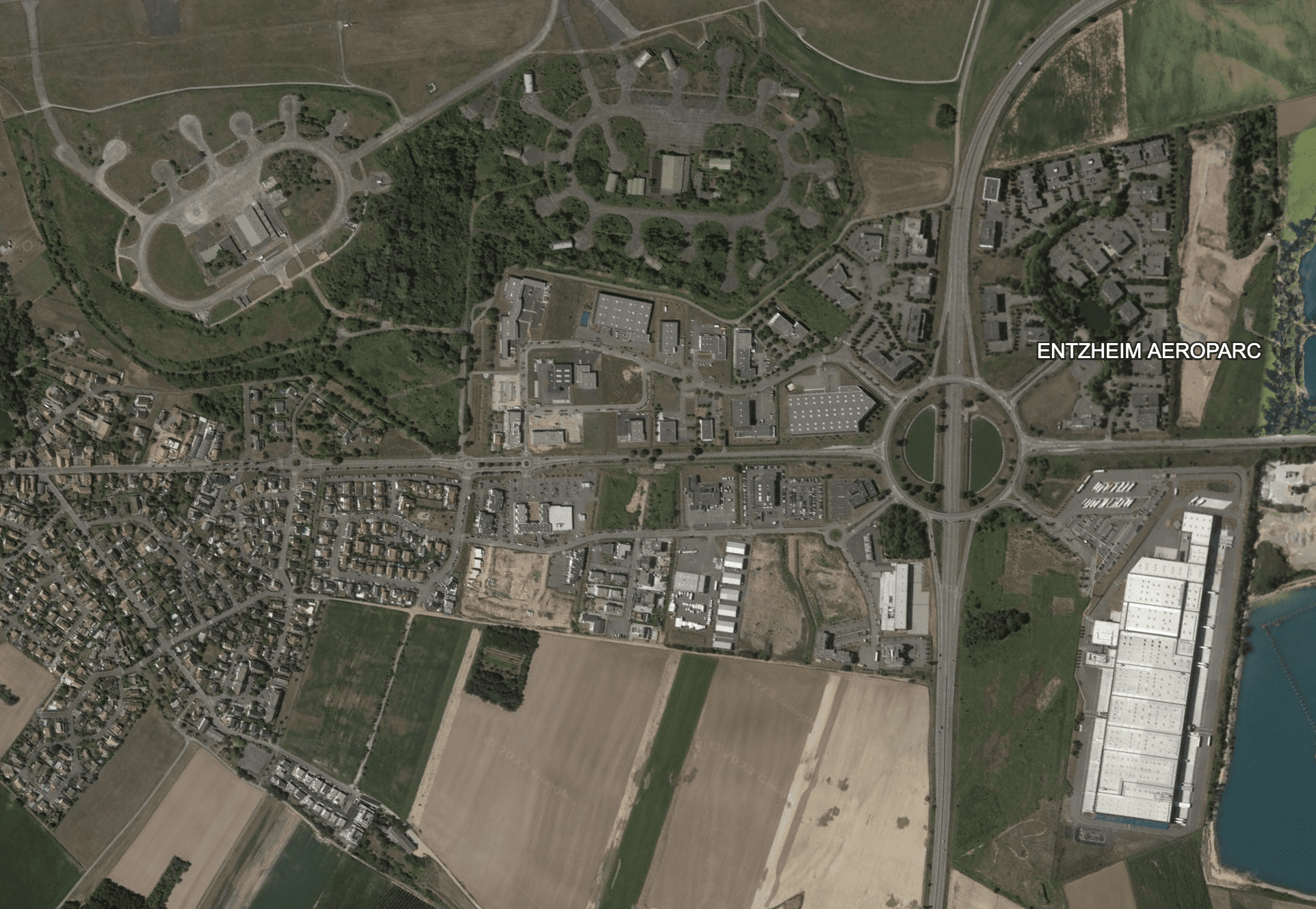 Aeroparc Entzheim - vue satellite