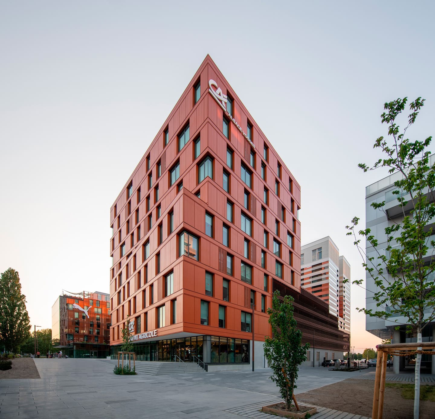 Immeuble bureaux orange - Strasbourg Archipel